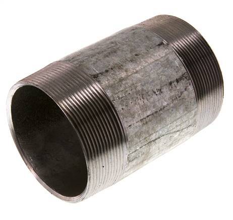 R 3'' Zinc plated Steel Double Pipe Nipple 50 Bar DIN 2982 - 120mm