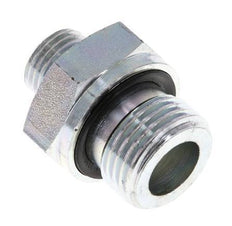 UNF 9/16''-18 x G 1/2'' Acero cincado Espiga doble ORFS 630 Barra - Hidráulica