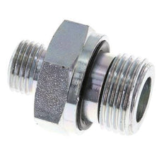 UNF 9/16''-18 x G 1/2'' Acero cincado Espiga doble ORFS 630 Barra - Hidráulica