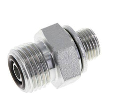 UNF 9/16''-18 x G 1/8'' Acero cincado Espiga doble ORFS 630 Barra - Hidráulica