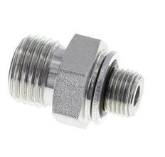 UNF 9/16''-18 x G 1/8'' Acero cincado Espiga doble ORFS 630 Barra - Hidráulica