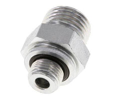 UNF 9/16''-18 x G 1/8'' Acero cincado Espiga doble ORFS 630 Barra - Hidráulica