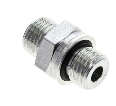 UNF 9/16''-18 x M14x1,5 Acero zincado Espiga doble ORFS 630 Barra - Hidráulica