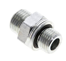 UN 11/16''-16 x M16x1.5 Acero zincado Espiga doble ORFS 630 Barra - Hidráulica