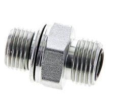 UN 11/16''-16 x M16x1.5 Acero zincado Espiga doble ORFS 630 Barra - Hidráulica