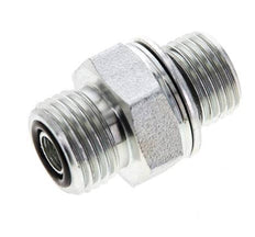 UN 11/16''-16 x M16x1.5 Acero zincado Espiga doble ORFS 630 Barra - Hidráulica