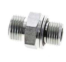 UN 11/16''-16 x M16x1.5 Acero zincado Espiga doble ORFS 630 Barra - Hidráulica