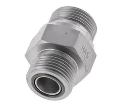 Espiga doble de acero galvanizado UNS 1''-14 x G 3/4'' ORFS 400 Bar - Hidráulica