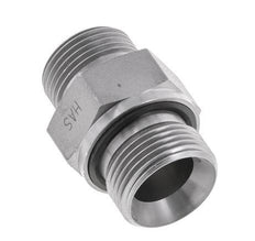 Espiga doble de acero galvanizado UNS 1''-14 x G 3/4'' ORFS 400 Bar - Hidráulica