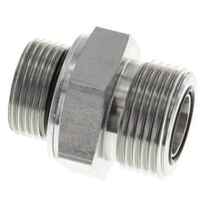 UN 1-3/16''-12 x G 3/4'' Acero cincado Espiga doble ORFS 400 Bar - Hidráulico