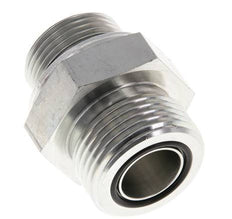 UN 1-3/16''-12 x G 3/4'' Acero cincado Espiga doble ORFS 400 Bar - Hidráulico