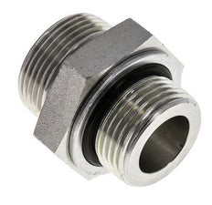 UN 1-7/16''-12 x G 1'' Acero cincado Espiga doble ORFS 400 Bar - Hidráulico