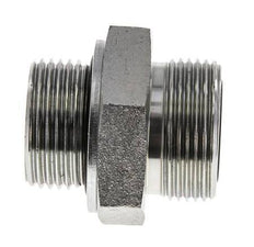 UN 1-7/16''-12 x G 1'' Acero cincado Espiga doble ORFS 400 Bar - Hidráulico