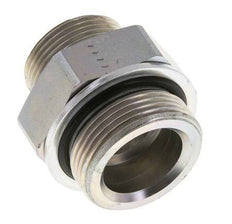UN 1-7/16''-12 x G 1 1/4'' Zinc plated Steel Double Nipple ORFS 250 Bar - Hydraulic