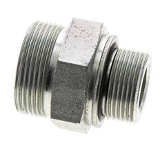 UN 1-11/16''-12 x M33x2 Acero zincado Espiga doble ORFS 250 Bar - Hidráulico