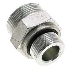 UN 1-11/16''-12 x M33x2 Acero zincado Espiga doble ORFS 250 Bar - Hidráulico