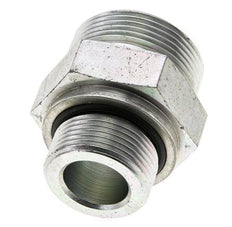 UN 1-11/16''-12 x M33x2 Acero zincado Espiga doble ORFS 250 Bar - Hidráulico
