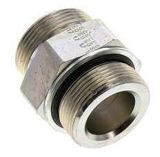 UN 1-11/16''-12 x M42x2 Acero zincado Espiga doble ORFS 250 Bar - Hidráulico