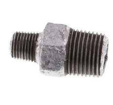 R 1/2'' x R 1/4'' Zinc plated Cast iron Double Nipple 25 Bar [2 Pieces]