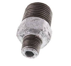 R 1/2'' x R 1/4'' Zinc plated Cast iron Double Nipple 25 Bar [2 Pieces]