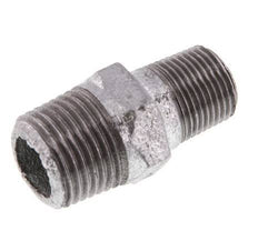 R 1/2'' x R 3/8'' Zinc plated Cast iron Double Nipple 25 Bar [2 Pieces]