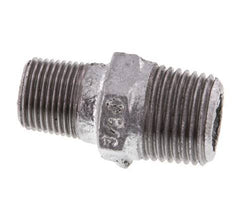 R 1/2'' x R 3/8'' Zinc plated Cast iron Double Nipple 25 Bar [2 Pieces]