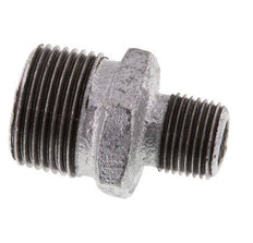 R 1'' x R 1/2'' Zinc plated Cast iron Double Nipple 25 Bar [2 Pieces]