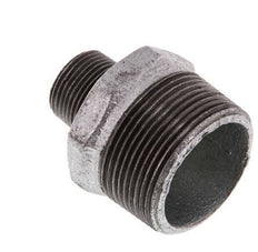 R 1 1/2'' x R 3/4'' Hierro fundido zincado Espiga doble 25 Bar