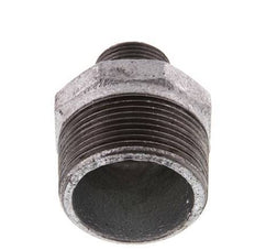 R 1 1/2'' x R 3/4'' Hierro fundido zincado Espiga doble 25 Bar