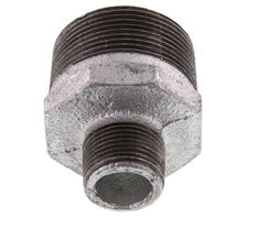 R 1 1/2'' x R 3/4'' Hierro fundido zincado Espiga doble 25 Bar
