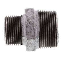 R 1 1/4'' x R 1'' Hierro fundido zincado Espiga doble 25 Bar