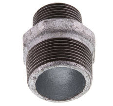 R 1 1/4'' x R 1'' Hierro fundido zincado Espiga doble 25 Bar