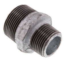 R 1 1/4'' x R 1'' Hierro fundido zincado Espiga doble 25 Bar