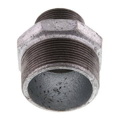 R 2'' x R 1 1/4'' Hierro fundido zincado Espiga doble 25 Bar