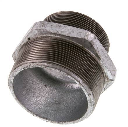 R 3'' x R 2 1/2'' Hierro fundido zincado Espiga doble 25 Bar