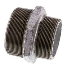 R 3'' x R 2 1/2'' Hierro fundido zincado Espiga doble 25 Bar
