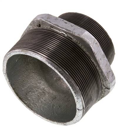 R 4'' x R 3'' Hierro fundido zincado Espiga doble 25 Bar