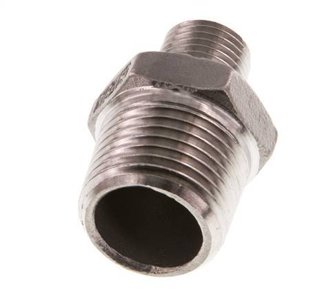 R 1/2'' x R 1/4'' Stainless steel Double Nipple 16 Bar [2 Pieces]