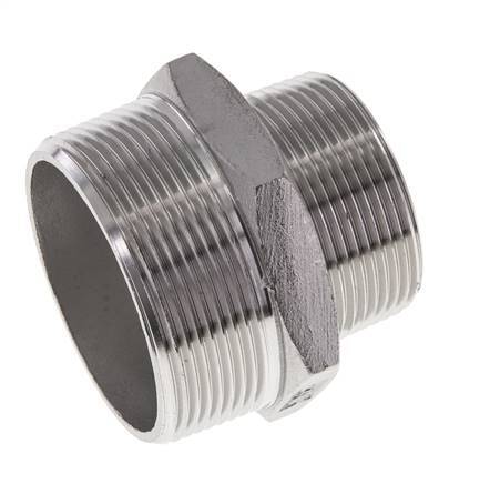 1 1/2'' NPT x 2'' NPT Stainless steel Double Nipple 16 Bar