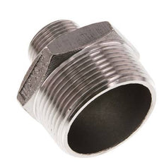 R 1 1/2'' x R 3/4'' Acero inoxidable de doble espiga 16 Bar