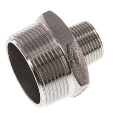 R 1 1/2'' x R 3/4'' Acero inoxidable de doble espiga 16 Bar