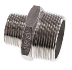 R 1 1/2'' x R 1'' Acero inoxidable de doble espiga 16 Bar