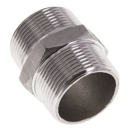 1 1/4'' NPT Stainless steel Double Nipple 16 Bar