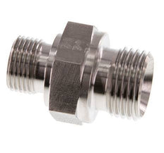 G 1/2'' x G 3/8'' Acero inoxidable doble espiga 400 Bar - Hidráulico