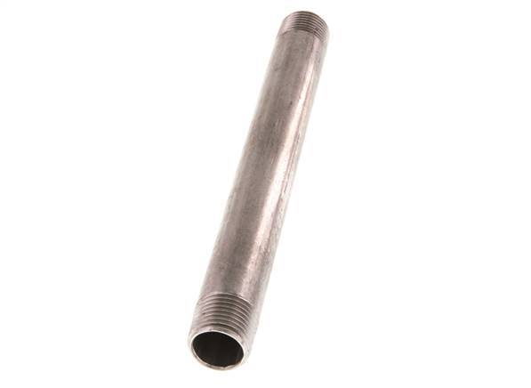 R 1/2'' Stainless steel Double Pipe Nipple 20 Bar DIN 2982 - 180mm