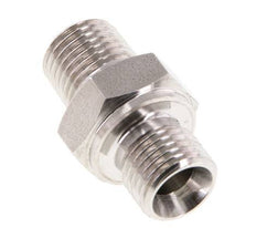 1/4'' NPT x G 1/4'' Acero inoxidable Racor doble 40 Bar - Hidráulico