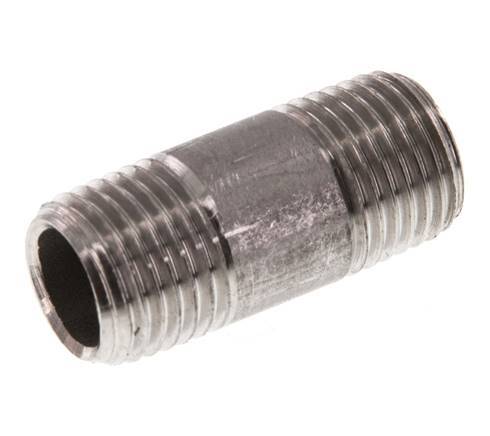 R 1/4'' Stainless steel Double Pipe Nipple 20 Bar DIN 2982 - 30mm