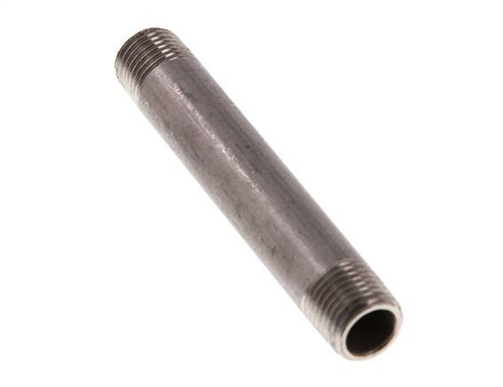 R 1/4'' Stainless steel Double Pipe Nipple 20 Bar DIN 2982 - 80mm