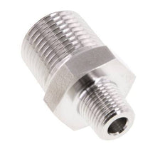 1/8'' NPT x 3/8'' NPT Acero inoxidable Racor doble 210 Bar - Hidráulico