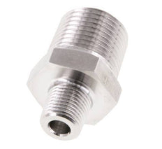 1/8'' NPT x 3/8'' NPT Acero inoxidable Racor doble 210 Bar - Hidráulico